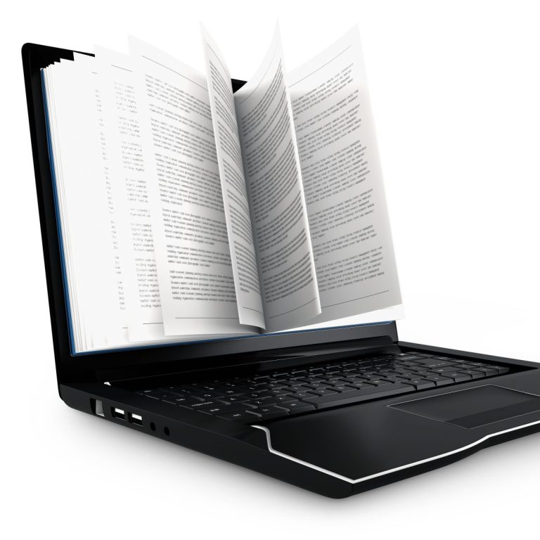 Laptop opening book